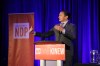 Manitoba NDP leader Wab Kinew speaks during the party's fundraising gala. (Submitted by Manitoba NDP)