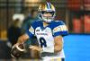 Quarterback Zach Collaros, a modest 15-for-23 passing for 193 yards, two touchdowns and an interception, spread the ball around, connecting with seven different receivers on the night. (Graham Hughes / The Canadian Press)
