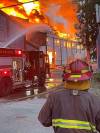 CITY OF WINNIPEG
                                Firefighters battle an industrial blaze in the Point Douglas neighbourhood early Tuesday morning.