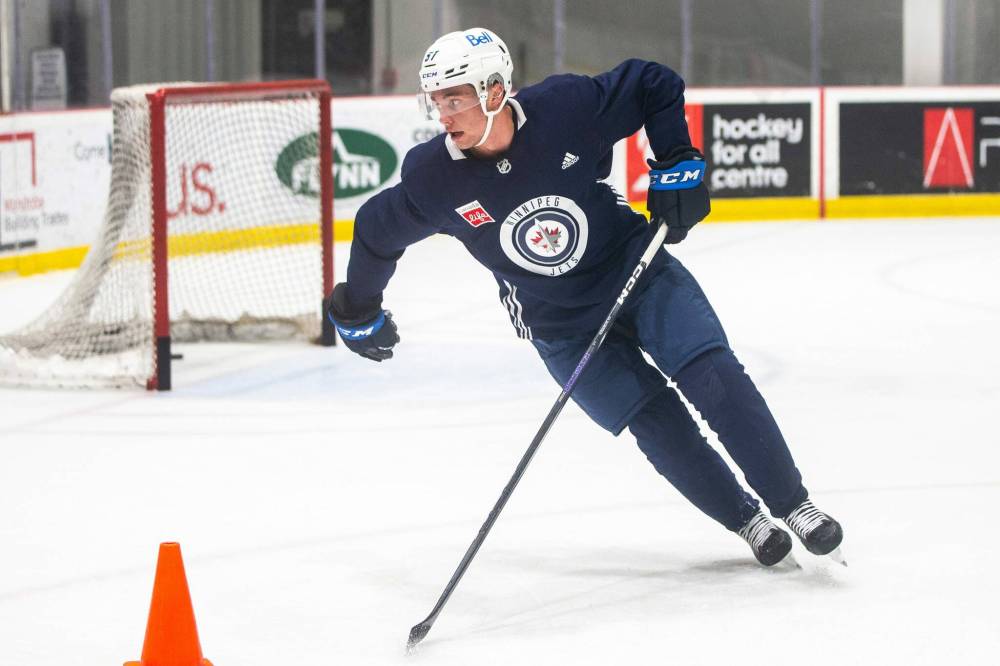 MIKAELA MACKENZIE / WINNIPEG FREE PRESS
Swedish blue-liner Elias Salomonsson was drafted in the second round, 55th overall, by the Winnipeg Jets in 2022.