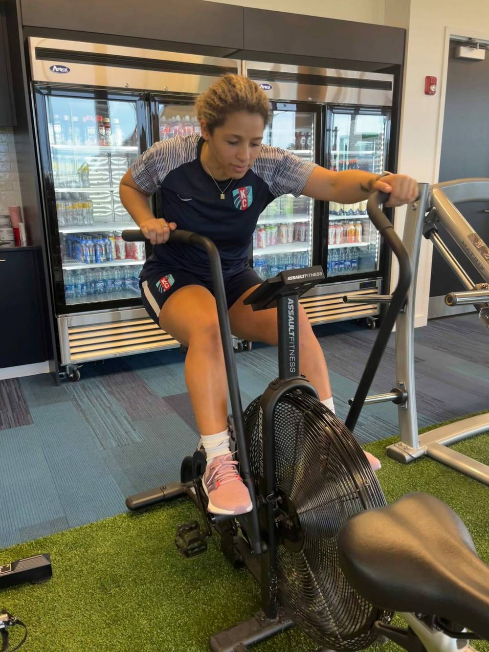 SUPPLIED
Desiree Scott, who captains the National Women’s Soccer League Kansas City Current, had been working to return to league play since surgery in January.