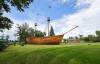 RUTH BONNEVILLE / WINNIPEG FREE PRESS
Doug Cook’s full-scale wooden ship is 23 metres long, from stem to stern.