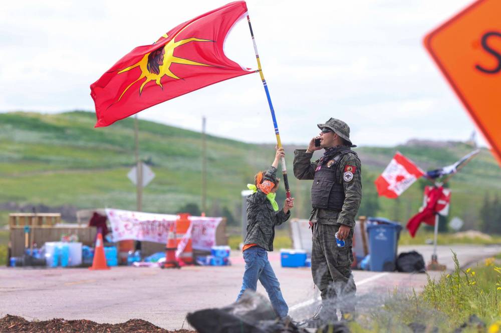 RUTH BONNEVILLE / WINNIPEG FREE PRESS
Protesters told the Free Press they will remain peaceful but they are prepared to be forcefully removed if an injunction is granted and police arrive to enforce it.