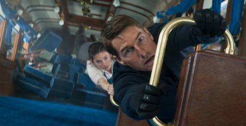 PARAMOUNT PICTURES
                                Hayley Atwell (left) and Tom Cruise defy gravity in Mission: Impossible &mdash; Dead Reckoning Part One.