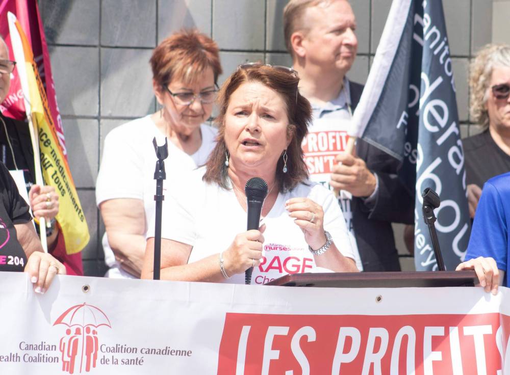 Mike Thiessen / Winnipeg Free Press
                                The public health-care system has been starved to the point it struggles to attract and retain workers, said Linda Silas, president of the Canadian Federation of Nurses.