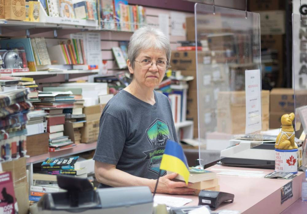 Mike Thiessen / Winnipeg Free Press
Judy Weselowski is concerned that she may need to close up Book Fair Comics on Portage Avenue if the Canadian Emergency Business Account (CEBA) deadline isn’t extended.