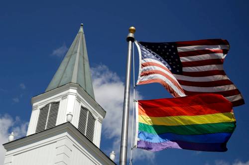 The welcome and affirmation of LGBTTQ+ people is deeply dividing denominations in Canada and the U.S. (Charlie Riedel / The Associated Press files)