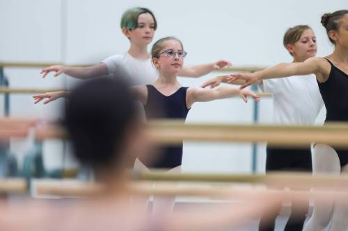 RUTH BONNEVILLE / WINNIPEG FREE PRESS 
                                Mara Rivers from the RWB School’s Recreational Division is hoping to get into the Professional Division’s Ballet Academic program.