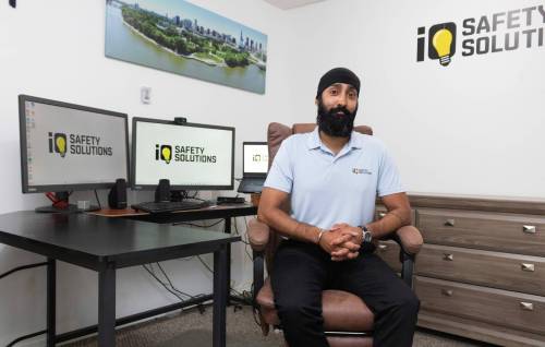 MIKE THIESSEN / WINNIPEG FREE PRESS
                                Iqbal Brar used Futurpreneur&rsquo;s side-hustle program to turn IQ Safety Solutions, which provides health and safety consulting, from his side hustle to a full-time job.
