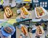 Clockwise from top left: Bright Side Kitchen’s Good Dog, Deek’s Dog House Kolbasa Smokie, Dug and Betty’s Don Juan, Shaw Park’s Goldie Dog, North Star Drive In’s Bacon Cheese Dog, Willy Dogs’ Smokie.