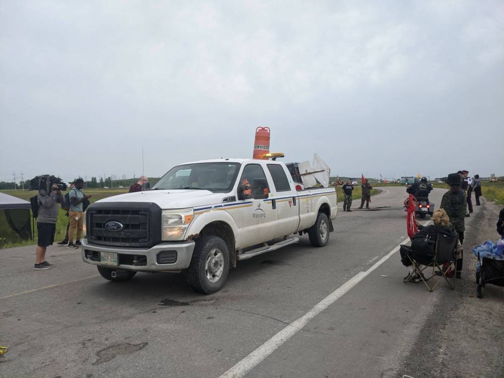 CHRIS KITCHING / WINNIPEG FREE PRESS
                                A protest that blocked the main entrance to the Brady Road landfill for almost two weeks came to a peaceful end Tuesday.