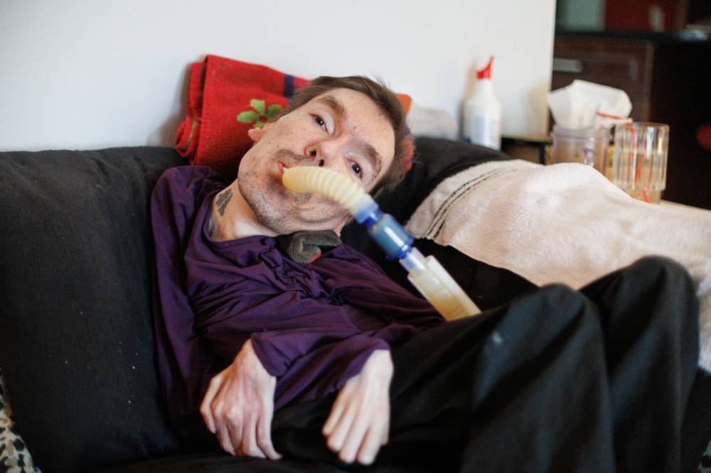 MIKE DEAL / FREE PRESS FILES
Tom Landy has spinal muscular atrophy and needs a new wheelchair.