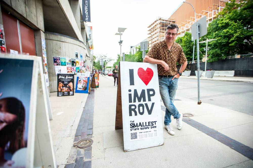 MIKAELA MACKENZIE / WINNIPEG FREE PRESS
Stephen Sim’s The Smallest Stupid Improv Show is at the Manitoba Museum’s Alloway Hall until July 30.