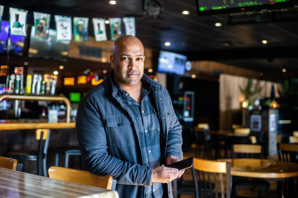 MIKAELA MACKENZIE / WINNIPEG FREE PRESS
Ravi Ramberran, owner of Four Crowns Restaurant and Hotel, spent thousands to upgrade security, including hiring guards from a private company.