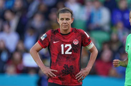 Had Christine Sinclair converted her 49th-minute penalty during the Women’s World Cup Group B soccer match between Nigeria and Canada in Melbourne, Australia they might have won. (Scott Barbour / The Associated Press)