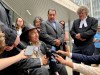 Brittany Hobson / The Canadian Press
                                Newly acquitted Allan Woodhouse, front left to right, and Brian Anderson and James Lockyer, one of the lawyers for the two men and director of Innocence Canada.