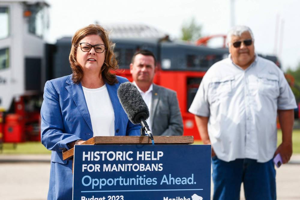 MIKAELA MACKENZIE / WINNIPEG FREE PRESS
Premier Heather Stefanson said Alberta has the oilsands, Saskatchewan has potash, and for too long, Manitoba has been considered a ‘have-not’ province