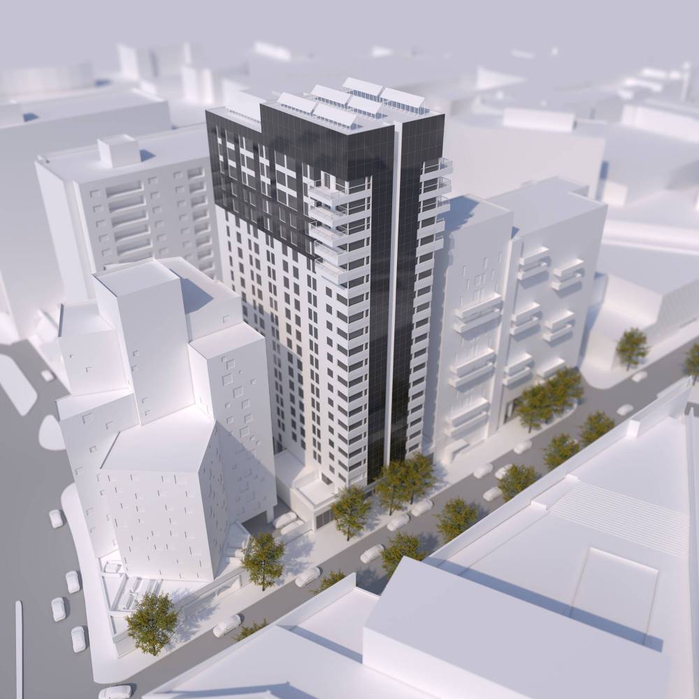 SUPPLIED
A 21-storey apartment is being built at 308 Colony St.