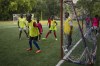 Girls and teenagers play soccer at the Union School in Port-au-Prince, Haiti, Monday, June 5, 2023. The school's soccer program aims to keep kids off the street and prevent them from joining gangs, as well as potentially recruit the next big stars. (AP Photo/Ariana Cubillos)