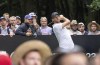 Thomas Pieters of RangeGoats GC hits his shot from the eighth tee during the second round of LIV Golf London at the Centurion Club on Saturday, July 8, 2023, in Hemel Hempstead, England. (Photo by Chris Trotman/LIV Golf via AP)