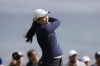 Allisen Corpuz hits from the 14th tee during the final round of the U.S. Women's Open golf tournament at the Pebble Beach Golf Links, Sunday, July 9, 2023, in Pebble Beach, Calif. (AP Photo/Darron Cummings)