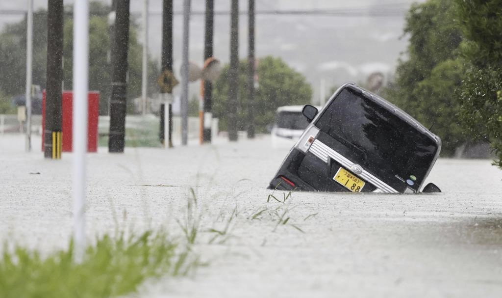 Heavy rains cause flooding and mudslides in southwest Japan, leaving 2 ...