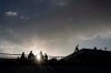Spectators attend a match between ASFAR and SCC Mohammédia, in Morocco's professional women league, in Rabat, Morocco, Wednesday, May 17, 2023. (AP Photo/Mosa'ab Elshamy)