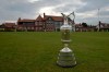 FILE - The British Open Golf trophy, the 