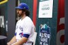 American League's Jordan Romano, of the Toronto Blue Jays, speaks during All-Star Game player availability, Monday, July 10, 2023, in Seattle. The All-Star Game will be played Tuesday, July 11. (AP Photo/Lindsey Wasson)