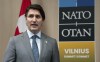 Prime Minister Justin Trudeau makes opening remarks at a meeting with Slovakian President Suzana Caputovaat at the NATO Summit in Vilnius, Lithuania, Tuesday, July 11, 2023. THE CANADIAN PRESS/Adrian Wyld