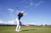 USA's Scottie Scheffler tees off the fifth during the Pro-Am ahead of the Genesis Scottish Open 2023 at The Renaissance Club, North Berwick, Britain,Wednesday, July 12, 2023. (Jane Barlow/PA via AP)