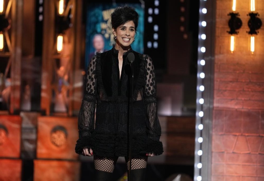 File - Sarah Silverman introduces a performance at the 75th annual Tony Awards on Sunday, June 12, 2022, in New York. Silverman sued ChatGPT-maker OpenAI for copyright infringement this week, joining a growing number of writers who say they unwittingly built the foundation for Silicon Valley's red-hot AI boom. (Photo by Charles Sykes/Invision/AP, File)