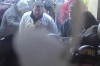 In this image from U.S. Capitol Police security video, released and annotated by the Justice Department in the Statement of Facts supporting an arrest warrant, Kyle Fitzsimons appears near a door to the U.S. Capitol on Jan. 6, 2021, in Washington. Fitzsimons was sentenced Thursday, July 13, 2023, to more than seven years in prison for hurling a bow like a spear at police and attacking several other officers on Jan. 6. (Justice Department via AP)