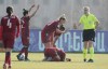 Referee Victoria Beyer of France, right, gestures as Armenia's players react during the group F, Women's World Cup 2023 qualifying soccer match between Armenia and Norway at the FFA Academy stadium in Yerevan, Armenia, Wednesday, Dec. 1, 2021. THE CANADIAN PRESS/AP-Hakob Berberyan