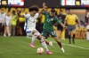 Mexico's Orbelin Pineda, right, vies for possession against Panama's Adalberto Carrasquilla during the second half of the CONCACAF Gold Cup final soccer match Sunday, July 16, 2023, in Inglewood, Calif. (AP Photo/Mark J. Terrill)
