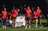 Canada's Christine Sinclair gestures during a training session ahead of the FIFA Women's World Cup in Melbourne, Australia, Monday, July 17, 2023. THE CANADIAN PRESS/Scott Barbour