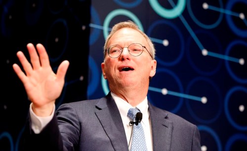 FILE - Eric Schmidt, executive chairman of Alphabet speaks during a press conference ahead of the Google DeepMind Challenge Match in Seoul, South Korea, Tuesday, March 8, 2016. Patrick Collison, the now 34-year-old billionaire CEO of online payment company Stripe, and his brother, John — a Stripe co-founder — and economist Tyler Cowen raised more than $50 million from some of the biggest names in tech: Jack Dorsey, Elon Musk, and Peter Thiel. Mark Zuckerberg and Priscilla Chan and former Google CEO Eric Schmidt and his wife, Wendy, also gave through their philanthropies. (AP Photo/Lee Jin-man, File)