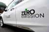 A Chevrolet Bolt EV is seen at an event promoting the Greening Government Fund, which provides funding to federal departments and agencies to reduce greenhouse gas emissions in their operations in Ottawa on Tuesday, June 27, 2023. THE CANADIAN PRESS/Justin Tang