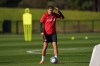 Canada's Christine Sinclair controls the ball during a training session ahead of the FIFA Women's World Cup in Melbourne, Australia, Monday, July 17, 2023. Experience gets its due Thursday night when Canada kicks off play against Nigeria at the Women's World Cup. THE CANADIAN PRESS/Scott Barbour