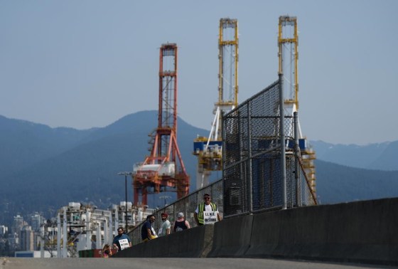 British Columbia's ports are facing an uncertain future after the longshore workers union rejected a tentative mediated deal and resumed strike action. (Darryl Dyck / The Canadian Press files)