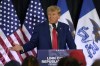CORRECTS CITY AND LOCATION - Former President Donald Trump speaks to campaign volunteers at the Elks Lodge, Tuesday, July 18, 2023, in Cedar Rapids, Iowa. (AP Photo/Charlie Neibergall)