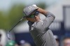 United States' Rickie Fowler plays his tee shot on the 10th hole during a practice round for the British Open Golf Championships at the Royal Liverpool Golf Club in Hoylake, England, Wednesday, July 19, 2023. The Open starts Thursday, July 20. (AP Photo/Kin Cheung)