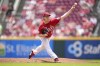 Cincinnati Reds starting pitcher Andrew Abbott (41) throws against the San Francisco Giants in the second inning of a baseball game Thursday, July 20, 2023, in Cincinnati. (AP Photo/Jeff Dean)