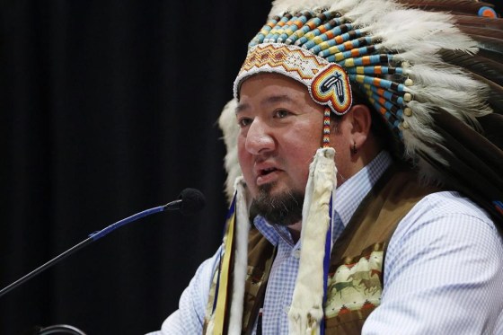 Minegoziibe Anishinabe Chief Derek Nepinak (John Woods / The Canadian Press files)