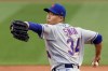 New York Mets' Kodai Senga pitches during the first inning of a baseball game against the Boston Red Sox, Friday, July 21, 2023, in Boston. (AP Photo/Michael Dwyer)