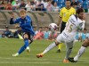 CF Montreal's Bryce Duke scores against Pumas UNAM during the first half of a Leagues Cup soccer match in Montreal on Saturday, July 22, 2023. THE CANADIAN PRESS/Peter McCabe