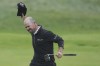 United States' Brian Harman celebrates on the 18th green after winning the British Open Golf Championships at the Royal Liverpool Golf Club in Hoylake, England, Sunday, July 23, 2023. (AP Photo/Kin Cheung)