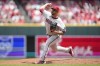 Arizona Diamondbacks starting pitcher Jose Ruiz throws against the Cincinnati Reds during the second inning of a baseball game, Sunday, July 23, 2023, in Cincinnati. (AP Photo/Jeff Dean)