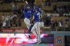 The Toronto Blue Jays announced their spring training schedule for 2024 with 32 games against nine different teams. Jays right fielder George Springer, left, and second baseman Whit Merrifield celebrate after a 6-3 win over the Los Angeles Dodgers in a baseball game in Los Angeles, Monday, July 24, 2023. THE CANADIAN PRESS/AP-Marcio Jose Sanchez