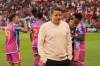 Toronto FC Interim Head Coach Terry Dunfield stands on the touchline before his team takes on St. Louis City in MLS action in Toronto, on Saturday, July 8, 2023. The former Canadian international has suffered through five straight losses and watched his team get outscored 12-0 since being elevated from the club's under-17 program to the top job on a trial basis after Bob Bradley was fired June 26. THE CANADIAN PRESS/Chris Young